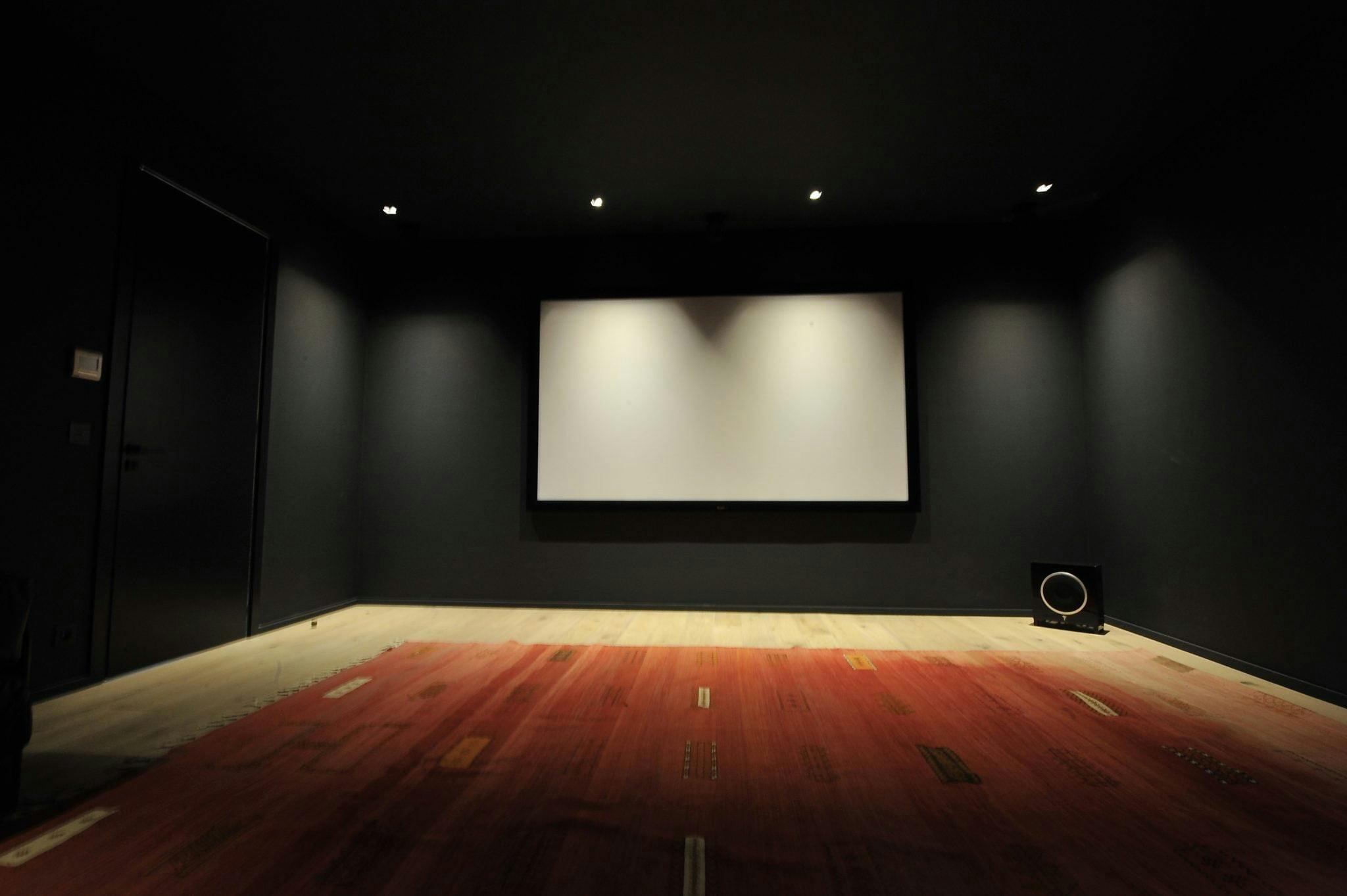 private projection room known as home cinema