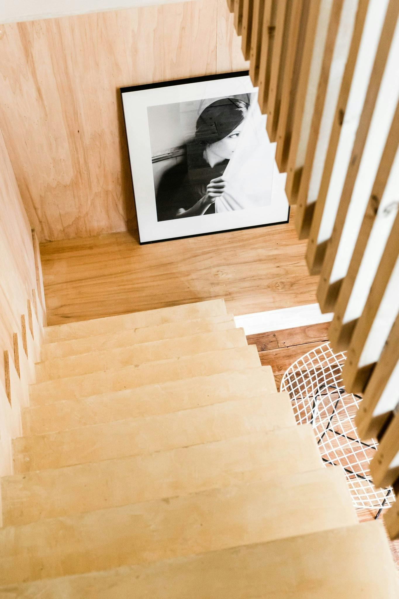 Escalier vu de l'étage
