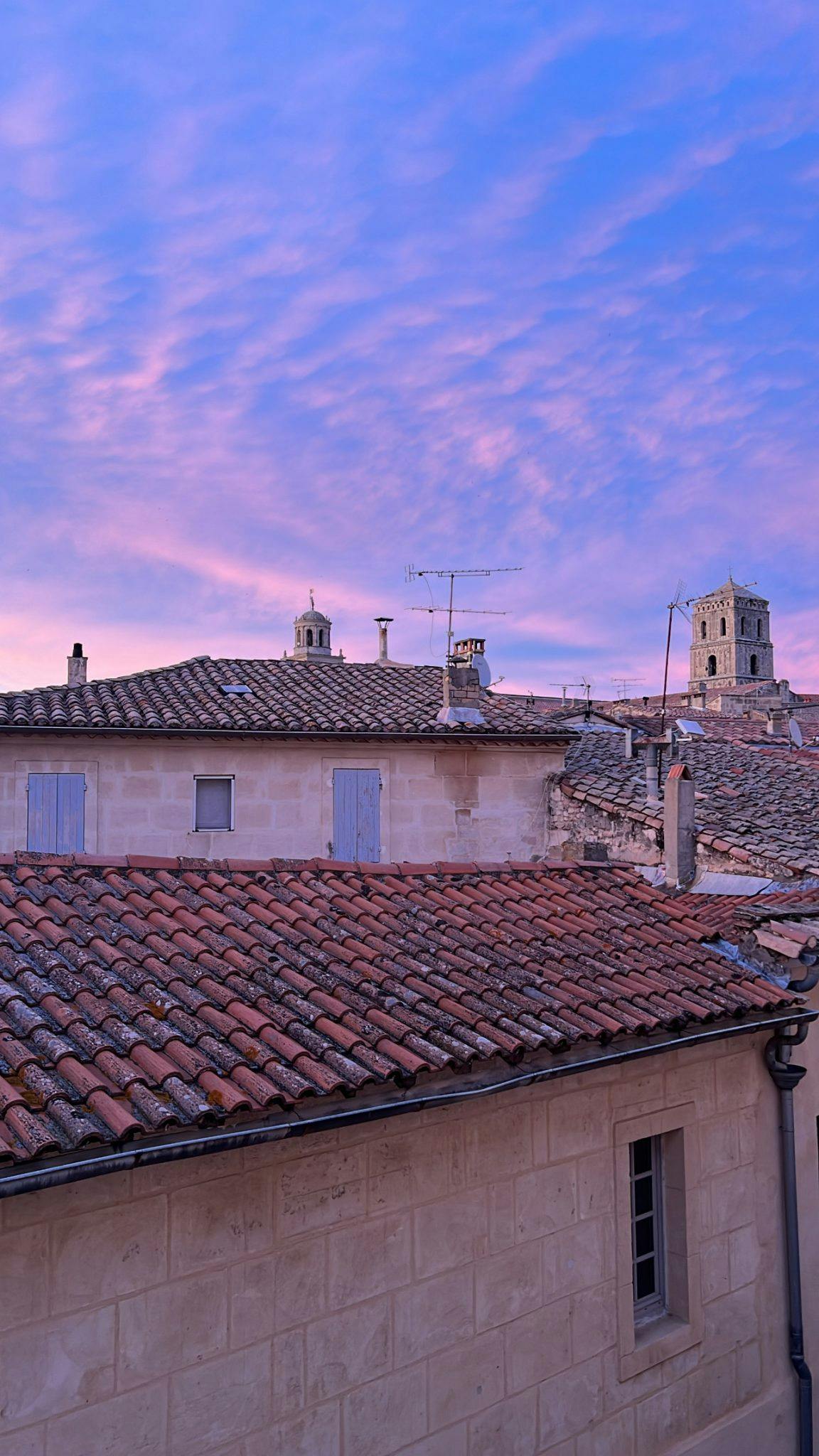 Les toits d'Arles depuis la terrasse