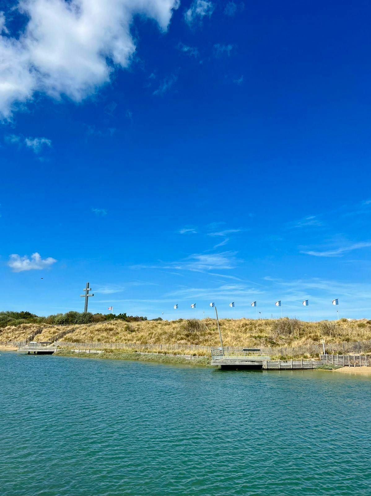 The sea near the castle