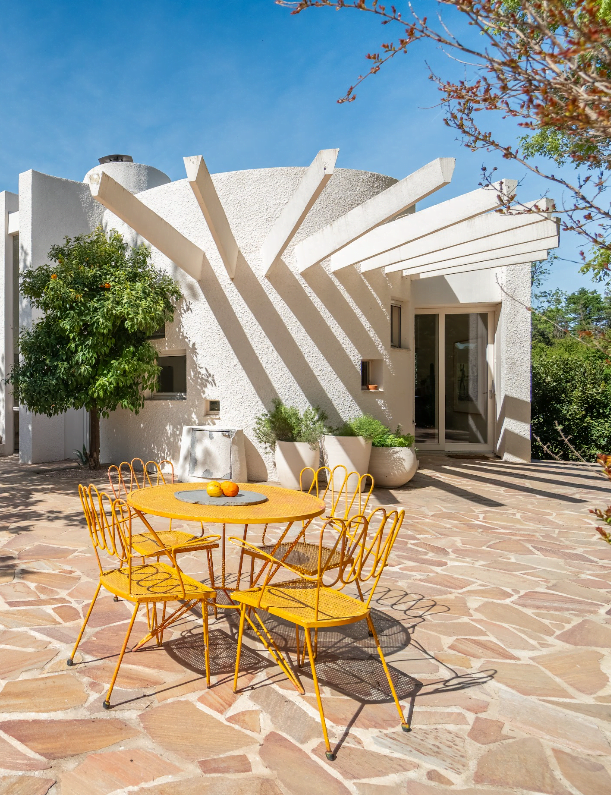 La terrasse en quartz rose du Brésil. © ArthurAPhotographie