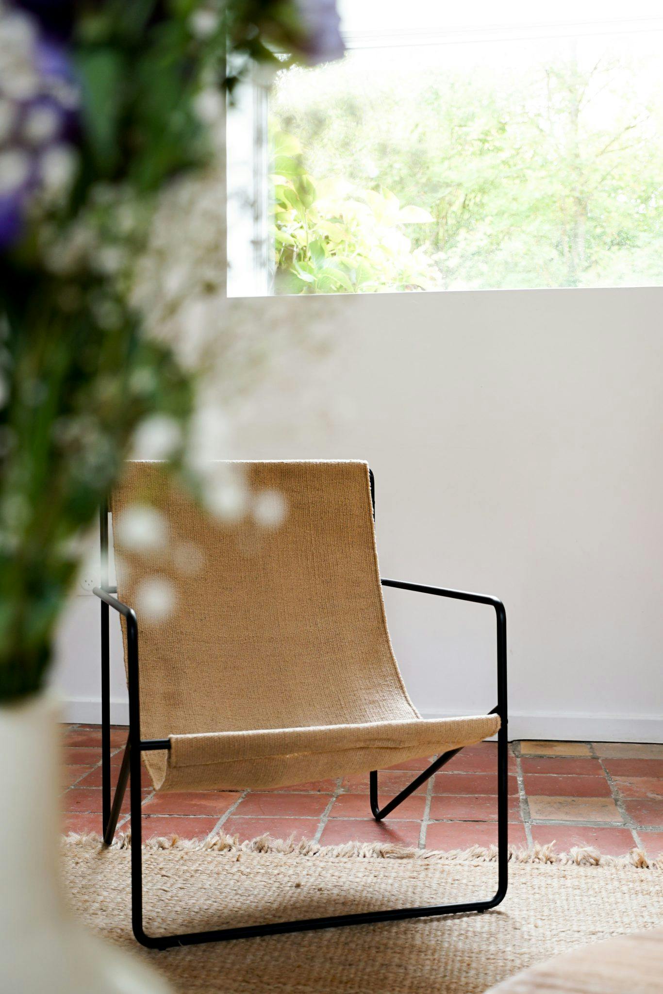 The Ferm Living armchair, designed by the Danish designer Trine Andersen.