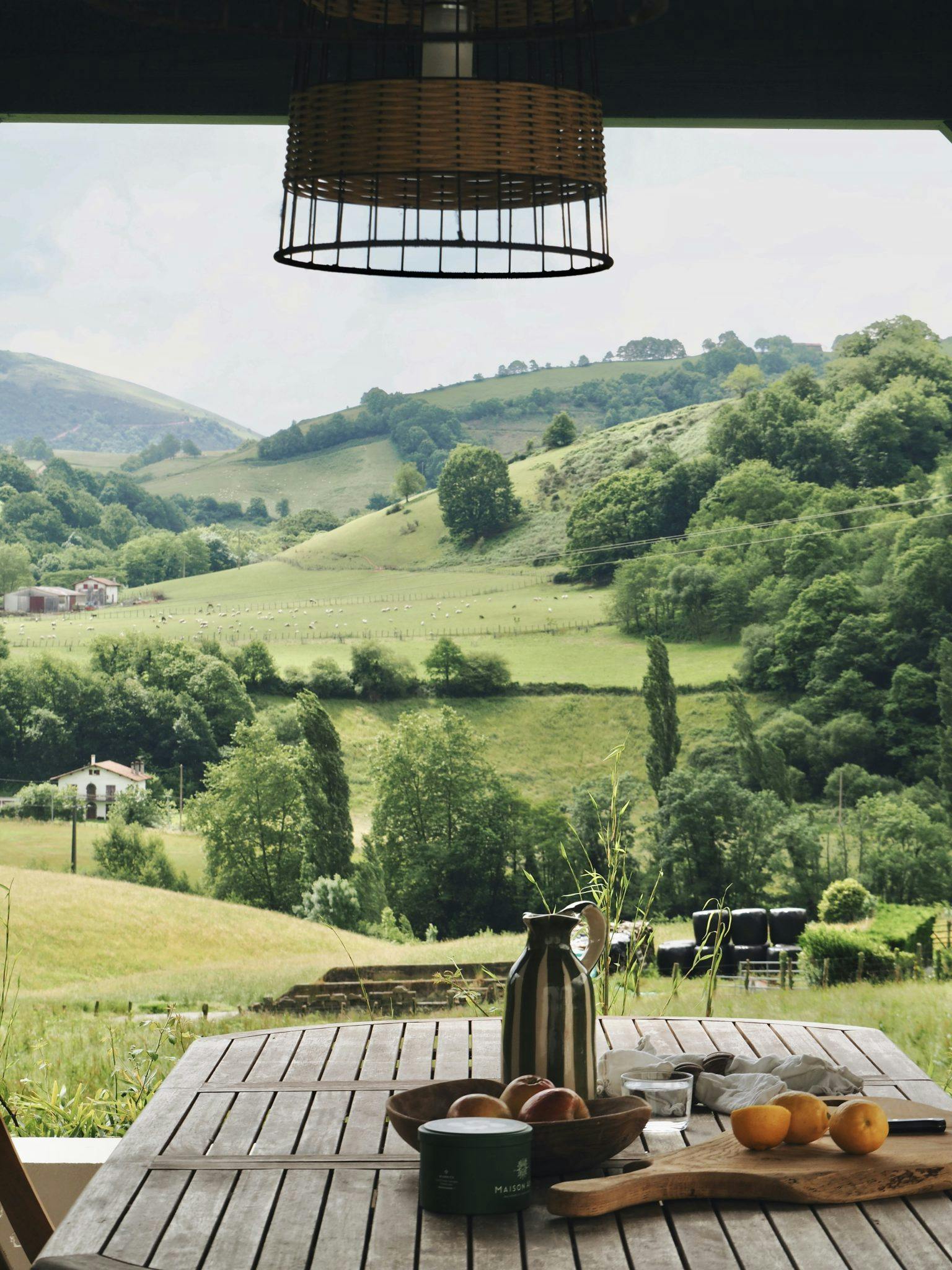 Petit-déjeuner avec vue. 