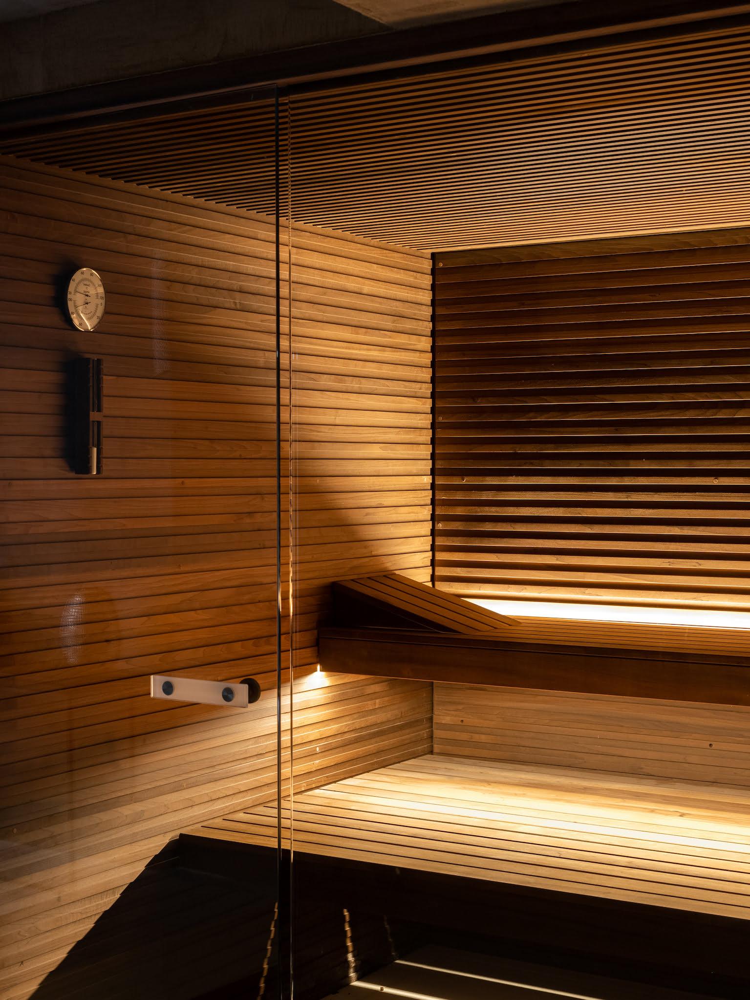 Le sauna pour une pause après la sieste. © Mark Elst