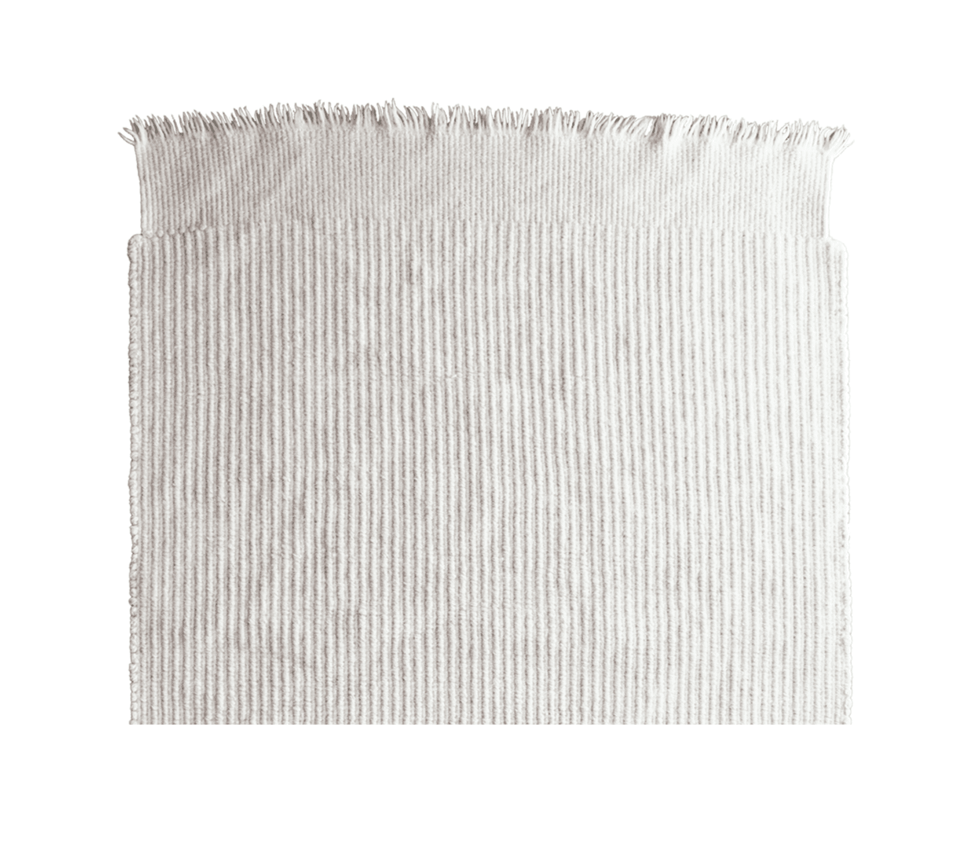 Tapis blanc en laine