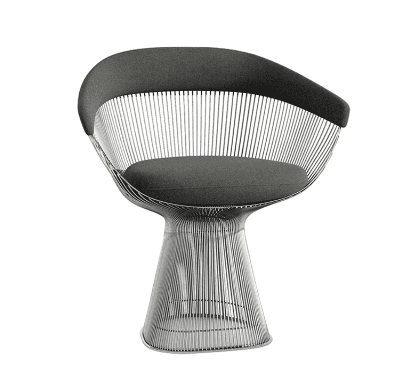 Chaise grise Warren Platner