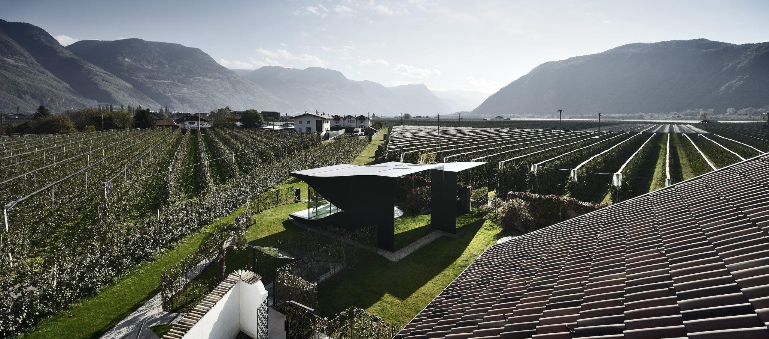 A contemporary house that blends seamlessly into the landscape. © Oskar Da Riz