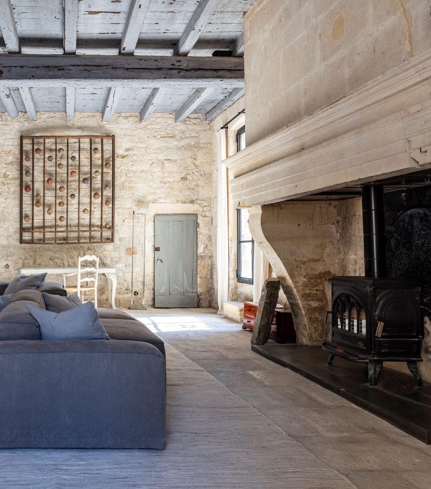 Ancient materials and contemporary art come together at Maison Salix.
