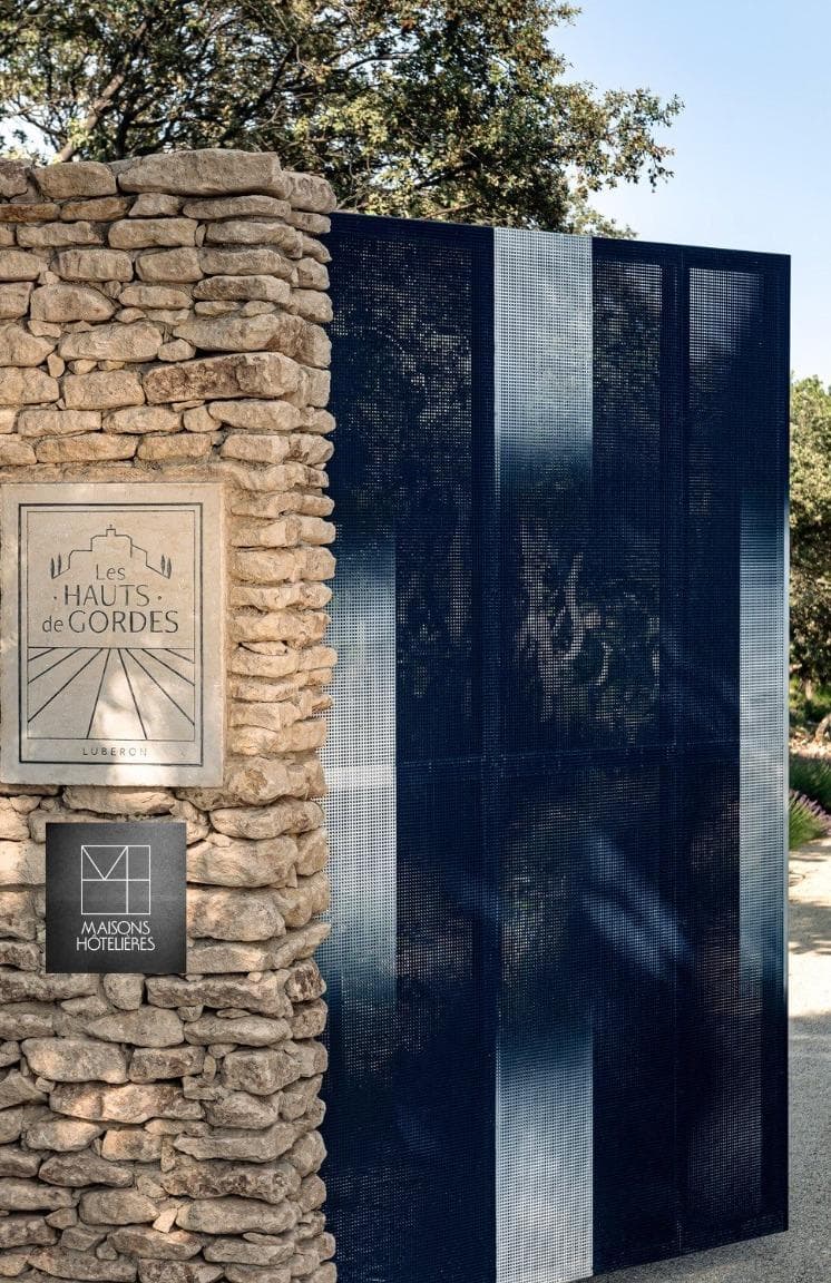 Entrance of the Maison Hôtelière, Les Hauts de Gordes, Iconic House (France).